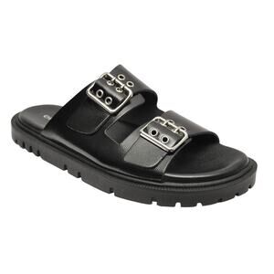 Christian Di Riccio Italy Patent Leather Buckled Sandal Slip-On Shoe 37/38/39New